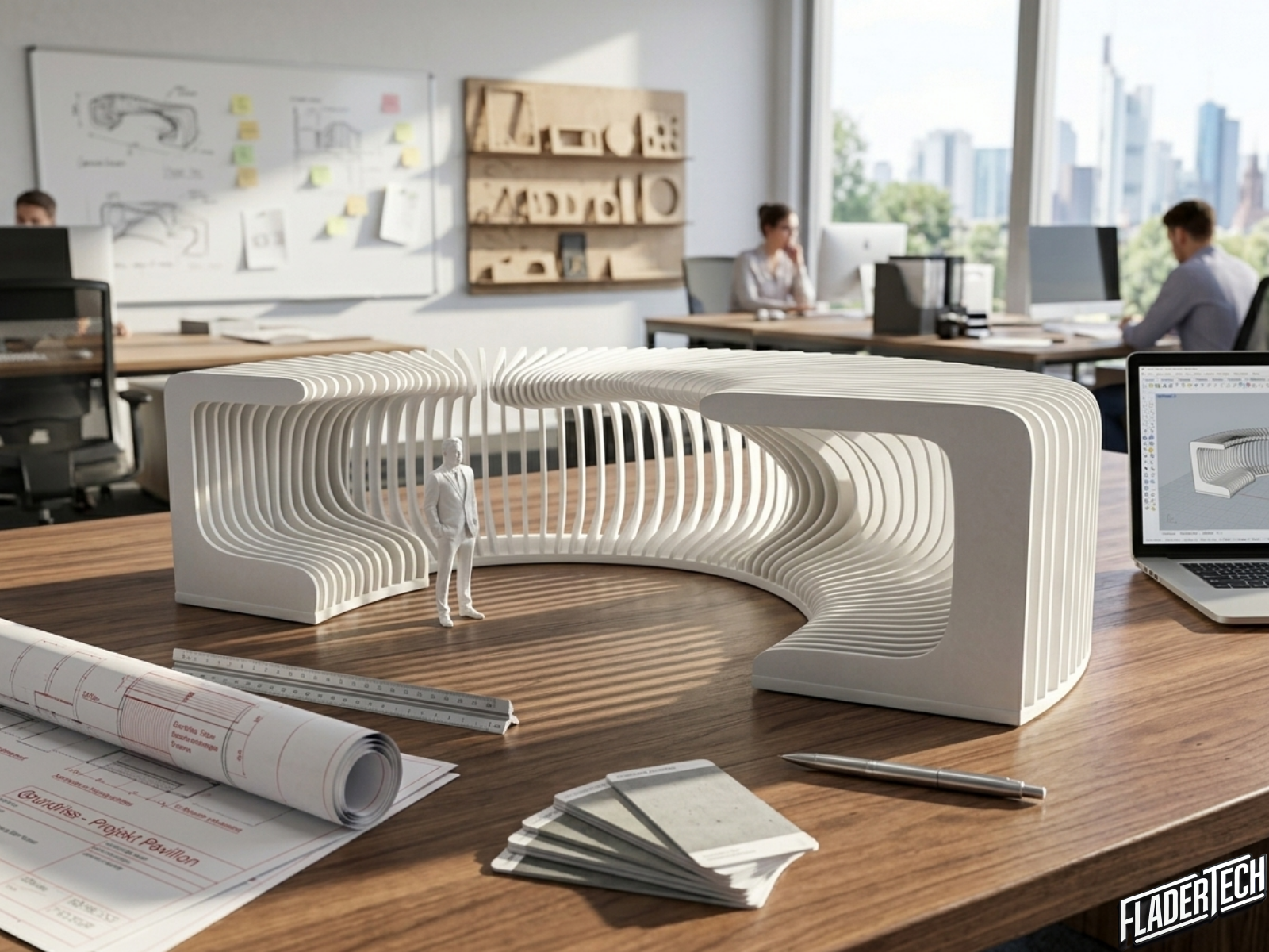 Architekturmodell – 3D-Druck eines Pavillions